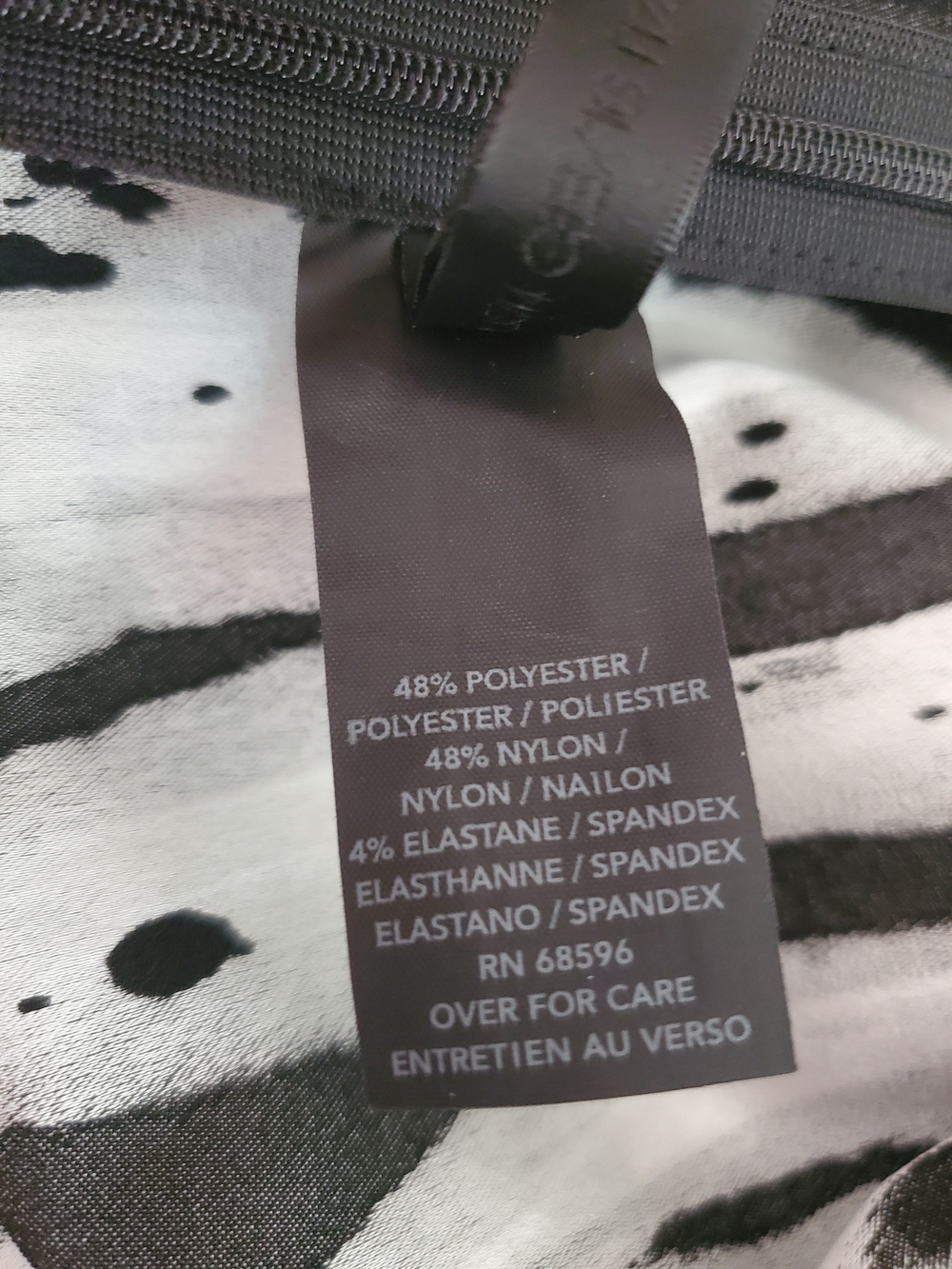 Donna KARAN Black Label Painterly Splattered Stripe Trousers Size US 14 | FR 44 - Picture 12 of 15